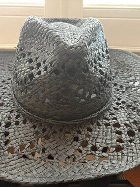 🛍️ Wild Fable Black Open Weave Paper Straw Cowboy Western Hat